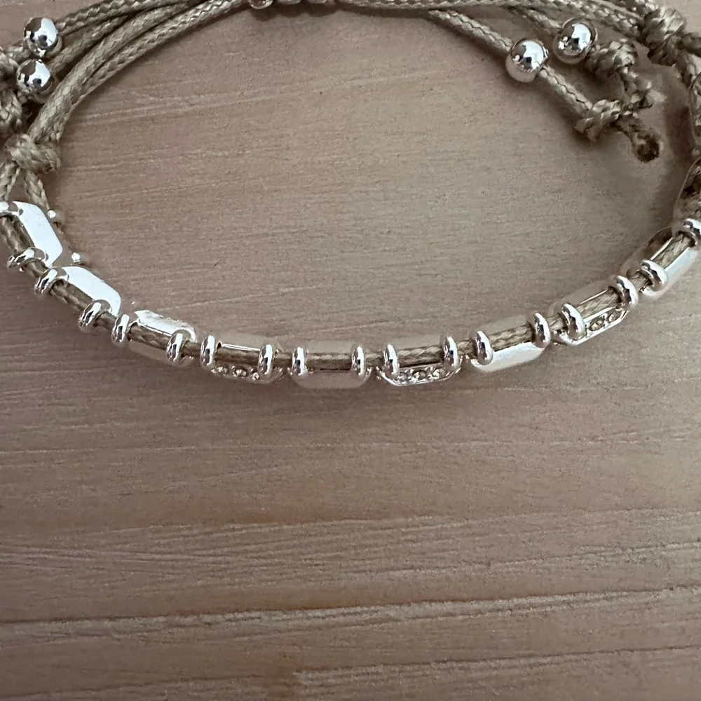 Bomb party Elegant Silver plated COMPASS Bracelet stack - Picture 5 of 8